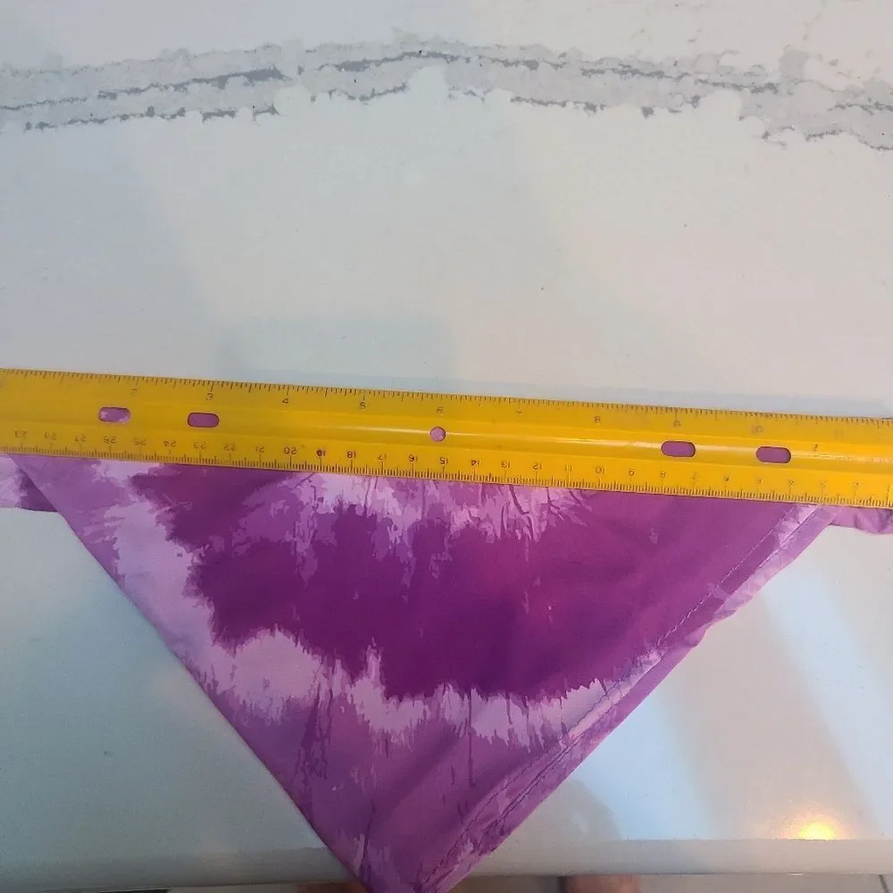 Doggie Tie-Dye Bandanas Set of Three Purple Cillection Cotton Fits sz Sm M…
